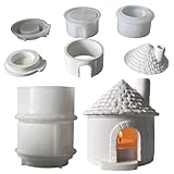 Weihnachtshaus Silikonform, 3D Süßigkeiten Schloss Haus Kerze Silikon Gussform, Deko Für Thanksgiving Geburtstag Home Decor Tischdekoration