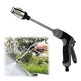 Gartenbrause Hochdruckpistole Gartenschlauch Spritzpistole Hochdruck Wasserpistole mit Einstellbarem Wasserdurchfluss für Gartenbewässerung Autowäsche Haustierduschen