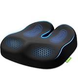 AUVON Konturiertes Sitzkissen Orthopädisch mit Oberschenkel-Entlastungsschräge, Ergonomisches Sitzkissen für Bürostuhl Auto Stuhl - Erhöht Sitzkomfort, Fördert Durchblutung, Entlastet das Steißbein