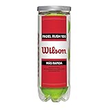 Wilson Unisex – Erwachsene Padel Rush 100 3BALL, Yellow, One Size
