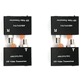 Fivetwofive 2X 1-Kanal-Aktiv-Video-Twisted-Pair-Sender für CCTV-Kameras UTP Long Range AHD TVI CVI CVBS 5MP