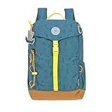 LÄSSIG Kinder Wanderrucksack Kinderrucksack mit Brustgurt gepolsterte Schultergurte wasserabweisend, 14 Liter/Big Outdoor Backpack Adventure Blau