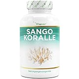 Sango Meereskoralle - 180 Kapseln (2 Monate) - Natürliche Quelle für Kalzium (20%) & Magnesium (10%) im körpereigenen Verhältnis von 2:1 - Hochdosiert - Laborgeprüft