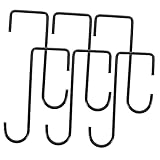 ROMISBABA 6Stücke Haken für Vogelhäuschen und Pflanzenaufhänger Langlebige Eisenaufhängungen für Garten Terrasse und Innenräume für Dekoration und Praktische Anwendungen