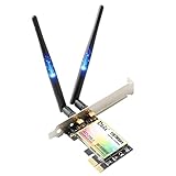 Ubit 11AC1200A PCIe-Wireless-Karte, bis zu 1200 Mbit/s, Wireless Dual-Band Gigabit WLAN WiFi-Adapter-Karte, PCIe WiFi-Karte für Desktop/PC-Gaming