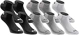 PUMA Sneakers Socken Sportsocken 10-Paar-Pack Unisex - black/grey - Gr. 43-46