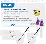 Wondfo Sperma Test 2x Fruchtbarkeitstest für Männer Spermientest Spermatest für Männer Spermakonzentrationstest Spermienzahltest