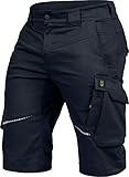 Leib Wächter Flex-Line Herren Arbeitsshort Marine/schwarz flexibel mit Spandex (58)