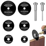 Flintronic HSS Kreissägeblätter für Dremel Multifunktionswerkzeuge, 6 Stück Kreissägeblätter Set, Multitool Werkzeug Repair Tool Kit, Rotationswerkzeuge für Schneiden von Holz, Kunststoff und Metall