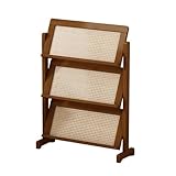 Mehrschichtiger Stehender Zeitschriftenständer – Schlankes Büro-Bücherregal & Zeitungshalter zu Hause – Kompaktes Aufbewahrungsdisplay für Wohnzimmer & Literatur (klein)