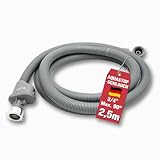 ELECTROHOGAR Aquastop Schlauch Waschmaschine, 2,5M | VDE Geprüfte -Deutsches Zertifikat | Wasserschlauch Spülmaschine und Waschmaschine, PVC Material, 3/4 Zoll Anschluss