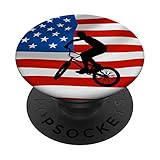 Rad BMX Racing American Flag Sport Fan Gift - PopSockets Ausziehbarer Sockel und Griff für Smartphones und Tablets