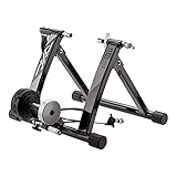 DXC® Heimtrainer Fahrrad, Rollentrainer für zuhause, klappbar, magnetischer Indoor Rollentrainer mit 7 Widerstandseinstellungen, für 26-29 Zoll, Hometrainer Fahrrad klappbar