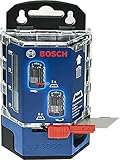 Bosch Professional 50 Ersatzklingen im Dispenser (Trapezklingen, Kompatibel mit Bosch Professional Trapezklingen Messer), Blau