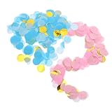 TOYANDONA Teiliges Shower Konfetti Runde Papierstreusel in Rosa Blau Leichte Sichere Papierschnipsel für Gender Reveal Party Dekoration Zarte Farben für Babyfeier und Festgestaltung