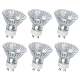 WITSUN GU10 50W Halogen Lampen, 6er Pack GU10 Halogen Strahler, 220-240V, 2800K Warmweiß, 700 Lumen, 40° Abstrahlwinkel, Dimmbar