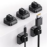 Lamicall 5 Stück Kabelclips Kabelhalter, Kabel Organizer - Verstellbare Kabel Management Halter für Schreibtisch, Netzkabel, Mikro Kabel, USB C Ladekabel, HDMI Kabel, Audiokabel, Ladekabeln usw.