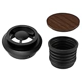 TingHaoO Kaffeemühle Reinigungswerkzeug Bohnenbehälter Kaffeesatz Reinigungsrolle Kaffeemühle Gebläse Kaffeepulver Trichter Blasebalg