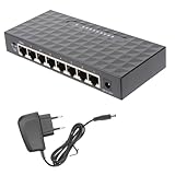 Gadpiparty 1 Stück 8 Netzwerk-Splitter 8 Anschlüsse LAN Ethernet-Splitter Rj45 Gigabit Schalter