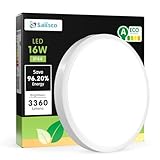 sailsco Deckenlampe LED Deckenleuchte Rund Klein Ø27cm-16W 4000K 3360LM IP44 Wasserfest Modern LED Badezimmer Lampe für Flur Schlafzimmer Balkon（Enthält energieeffiziente Lampenkugeln der Klasse A）
