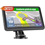 GPS Navigationsgerät für Auto 2025 -D7 Navi Auto PKW 7 Zoll GPS Navigation Testsieger mit Europa UK 44 Karte Kostenloses Upgrade Sprachführung Blitzerwarnung POI Fahrspurassistent