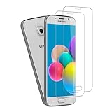 Rcokas [2 Stück für Schutz Glas Samsung S6 edge Panzerglas S6 edge Schutzfolie Galaxy S6 edge Displayschutz Samsung Galaxy S6 edge Folie, [9H Härte][HD Displayschutzfolie][Ultra-klar]