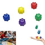 Gxlaihly Traditionelles Koreanisches Spiel,Gonggi Jack Stone Pebbles Set Spiel,Gonggi Korean Game Steine Set für Erwachsene und Kinder,klassischer Hand-Auge-Koordinationsspaß (5pcs)