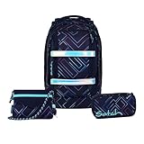 Satch Pack Beauty and the School Edition Schulrucksack Set 3tlg. (Purple Laser)