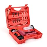 Manuelle Bremsenentlüftungs-Vakuumpumpen Automobil-Flüssigkeitstester mit Messgerät-Adapter, 2-in-1-Handtestwerkzeug für Auto, LKW, Vakuumsauger