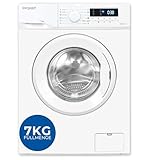 Exquisit Waschmaschine 7kg, Energieeffizienzklasse A, max. 1400 U/Min, Kurzprogramm, Mixprogramm, Startzeitvorwahl (3-24 Std.), Aquastop, 12 Waschprogramme, WA57014-020A weiss