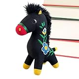 Generisch 2026 Jahr des Pferdes Plüschtier | Festliche Kuschelpuppe Zum Umarmen - Plüschtiere in Pferdeform,Für Familie, Kollegen, Geburtstag, Feste, Zuhause, Reisen, Neujahr, Schlafzimmer und