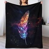 TBDUEPS Magische Federdecken für Betten, weiche, superweiche Decke fürs Bett, gemütliche Geschenke für Oma, 200 x 230 cm