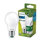 Philips LED Classic ultraeffiziente E27 Lampe, A-Label, 60W, matt, neutralweiß, Warmweiß