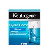 Neutrogena Hydro Boost Aqua Gel (50 ml), feuchtigkeitsspendende Gesichtscreme mit Hyaluronsäure, Aminosäuren & Elektrolyten, schnell einziehendes Gel für normale & Mischhaut