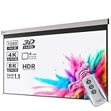 Pantera | Motor-Leinwand | 120 Zoll | 240 x 180 cm | 4:3 | Elektrisch | 4K/8K Ultra HDR 3D | Elektrische Beamer Leinwand | Projektions-Bildschirm | Projektor Leinwand | Knitterfest