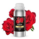 Premium reines natürliches Rosenöl – 100 % pures ätherisches Öl, BIO, organisch – zur Herstellung ätherischer Öle, Kerzen, Seifen, DIY – Rose Essence 1L, Aromaholik