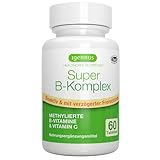 Igennus Super B Komplex – methylierter B-Vitamin Komplex, 60 Tabletten, Clean Label mit Methylcobalamin, Methylfolat plus Vitamin C, hochdosiert, vegan