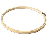 TE-DecoArt Stickrahmen Holz rund 17cm Rahmen Set Spannrahmen Stickkreis Stickring Kreuzstich Holzring Embroidery Hoop DIY Basteln und Sticken