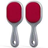 VASSON Doppelseitige Fusselbürste für Kleidung - Reise- und Samt-Fusselbürste (2 Stück)