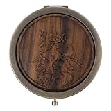 OATIPHO Kreativer Holz Falt Make Up Spiegel für Tragbarer Kompakter Klappspiegel aus Umweltfreundlichem Holz für Reisen und Tägliche Schönheitspflege Reflexion