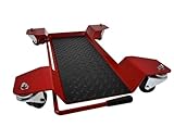 2EXTREME Rangierhilfe Rollbrett 350 kg für Motorrad, Moped, Mofa & Vespa – Transporthilfe mit Rollen für Werkstatt, Roller, Anhänger, Zentralständer, Rangierschiene, Seitenständer, Umzug