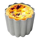 Oseczmut Kuchenform, Schokoladenkuchenform | runde Puddingform aus Metall mit gewelltem Rand – Backzubehör, Küchenutensilien, handgefertigte Süßigkeitenform für