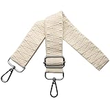 Omxyinma Taschengurte zum Wechseln Verstellbar Schultergurt für Tasche, Taschengurt Breit 3.8cm mit Silber Karabiner Schulterriemen Taschenband Tragegurt für Handtaschen, Beige, S17