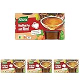 Knorr Bouillon Pur mit Rind leckere Rinderbrühe mit vollem Geschmack 6x 28 g (Packung mit 4)