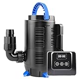 Forever Speed Teichpumpe für außen regelbar 180W Eco Motor Bachlaufpumpe 15000 L/h mit multifunktionalen Kontroller für Gartenteich, Fischteich, Springbrunnen