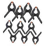 Veemoon 10 Stück Teiliges Kunststoff federzwingen für Holzarbeiten Starke Federklemmen Vielseitig Einsetzbar für DIY projekte Fotohintergründe Leichte und Kompakte Werkstatt clamps