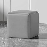 Cube Nesting Ottoman Sofa Chair with Swivel Casters - Versatile 5-in-1 Stackable Stools, Technology Cloth Square Foot Stool for Living/Dining Room