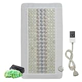 VEVOR Ferninfrarot-Heizkissen, Heizkissen aus 132 Naturjade und 54 Turmalinsteinen zur Linderung von Rückenschmerzen, 39–70 °C Heizkissen mit Smart-Controller und automatischer Abschaltung