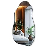 Tulup Spiegel 50x100 cm Unregelmäßig Großes Premium Dekoratives Fleck für Badezimmer Vertikal Schlafzimmer Flur
