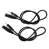 BESPORTBLE 2 Stück Trs zu Xlr Pin Audiokabel mit für Mikrofone und Synthesizer Hochwertige Übertragung für Enge Räume und Live Performances